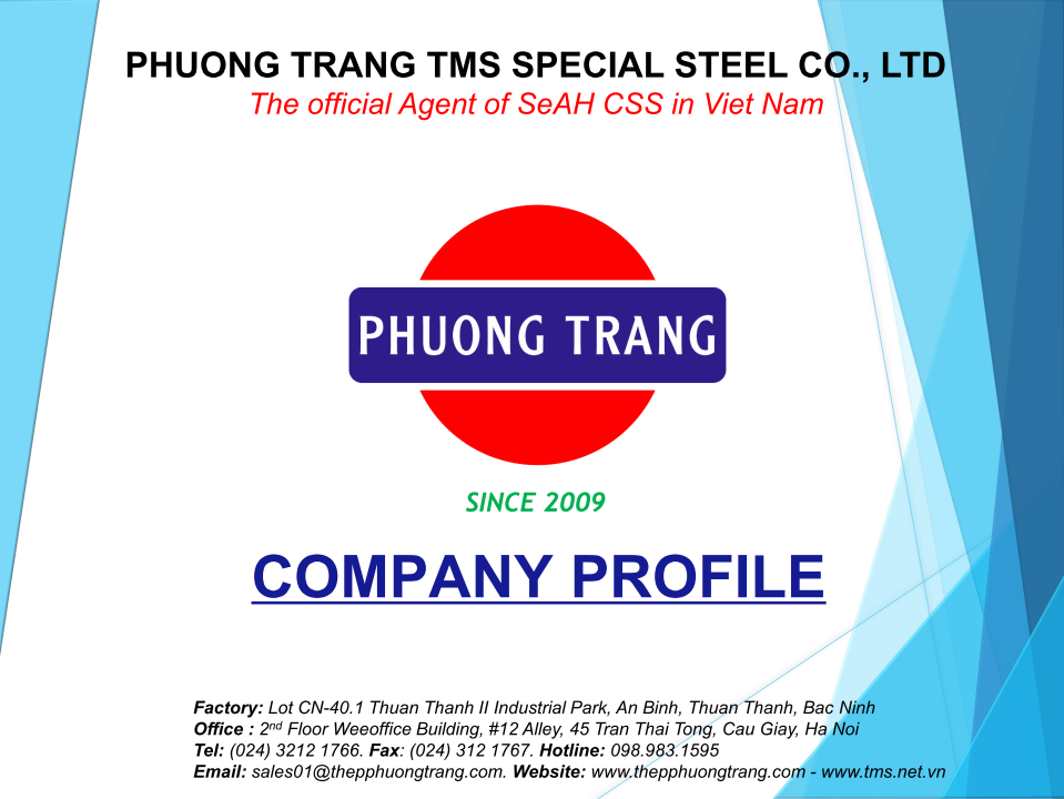Phuong Trang TMS Special Steel Co., Ltd PROLIFE